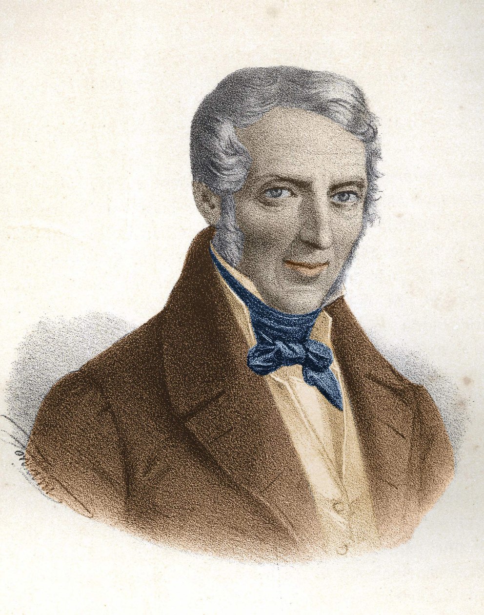 Portret van Alessandro Manzoni, Italiaanse schrijver (1785 - 1873) door Unknown artist