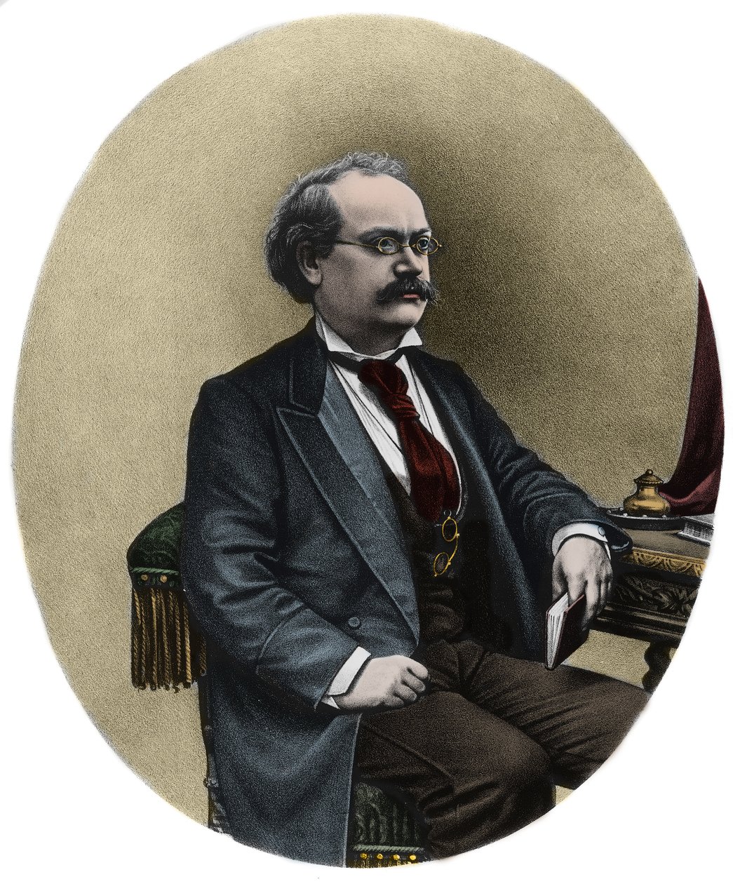 Portret van Alexandre Charles Lecocq (1832-1918), Franse componist door Unknown artist