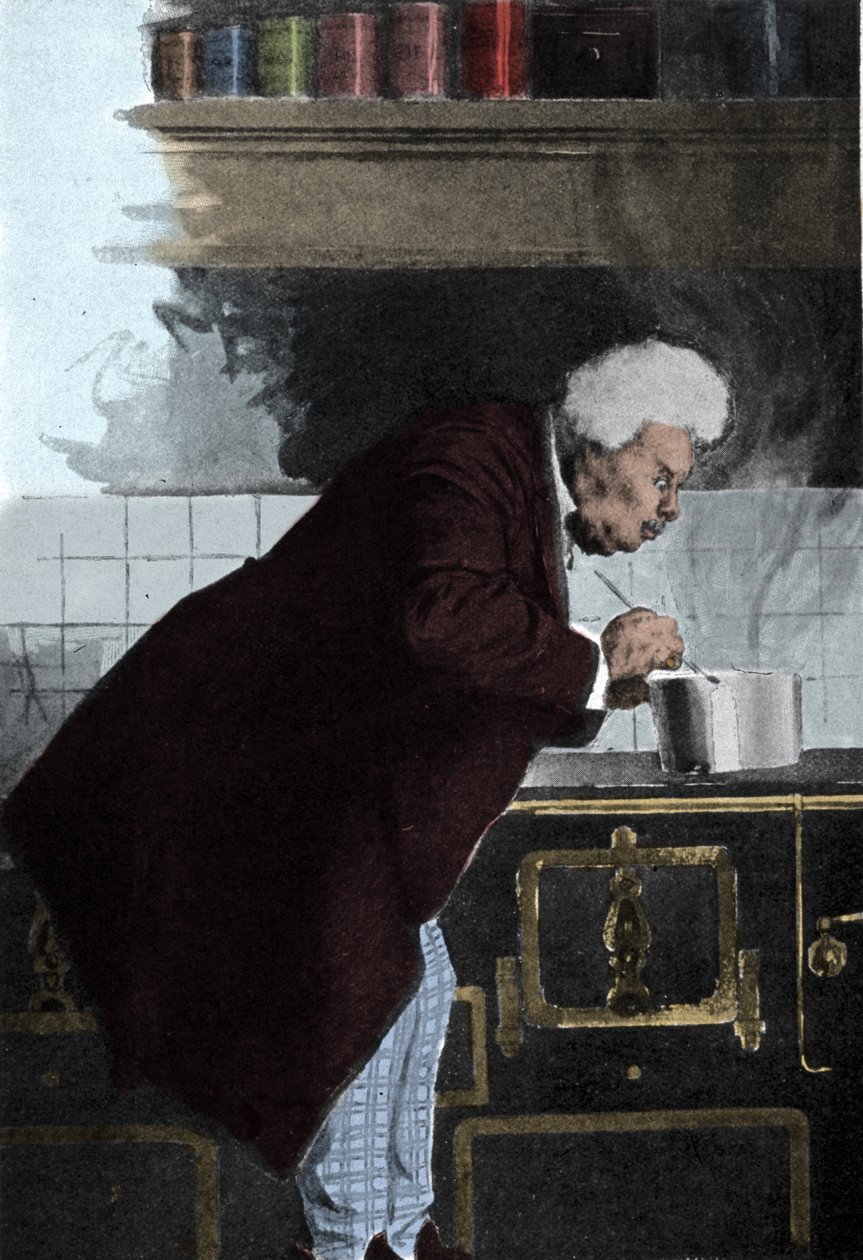 Portret van Alexandre Dumas père in de ovens. door Unknown artist