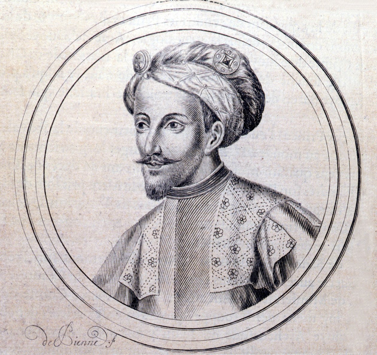 Portret van Amadeus V van Savoye genaamd De Grote (1249 - 1324) in 