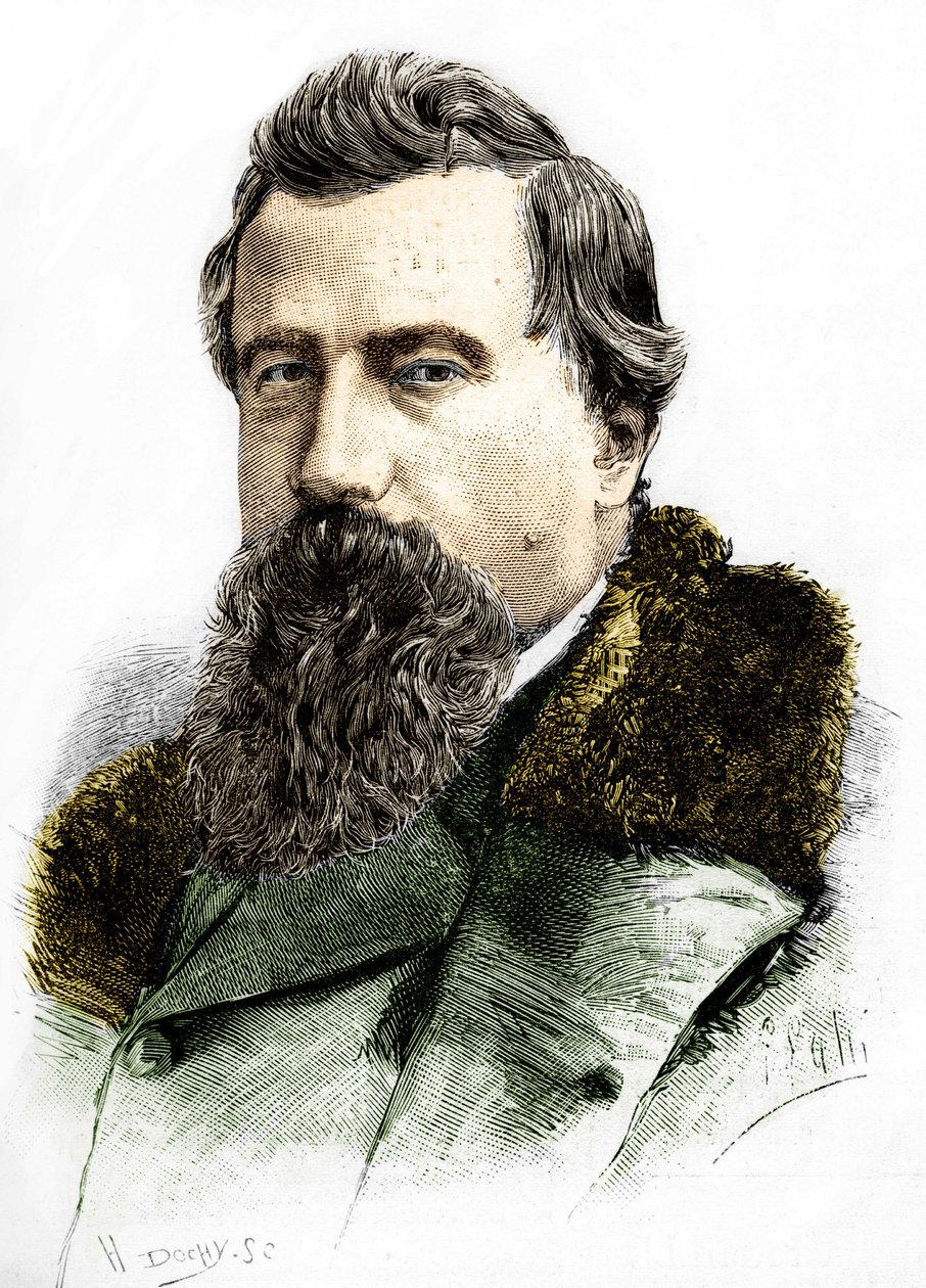 Portret van Amilcare Ponchielli (1834 - 1886) Italiaanse componist. door Unknown artist
