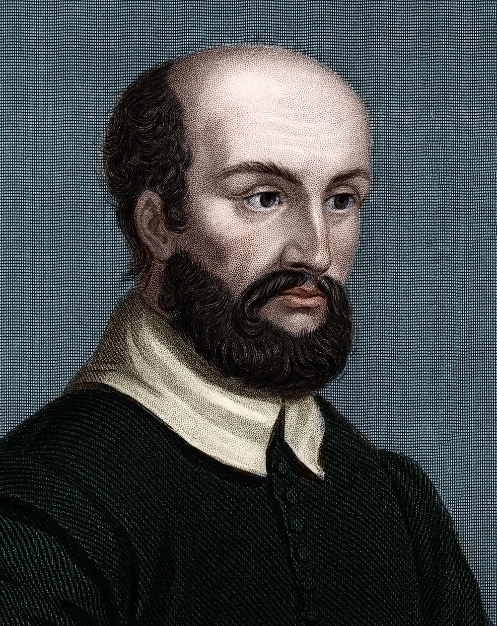 Portret van Andrea Palladio (1508-1580), Italiaanse architect. door Unknown artist