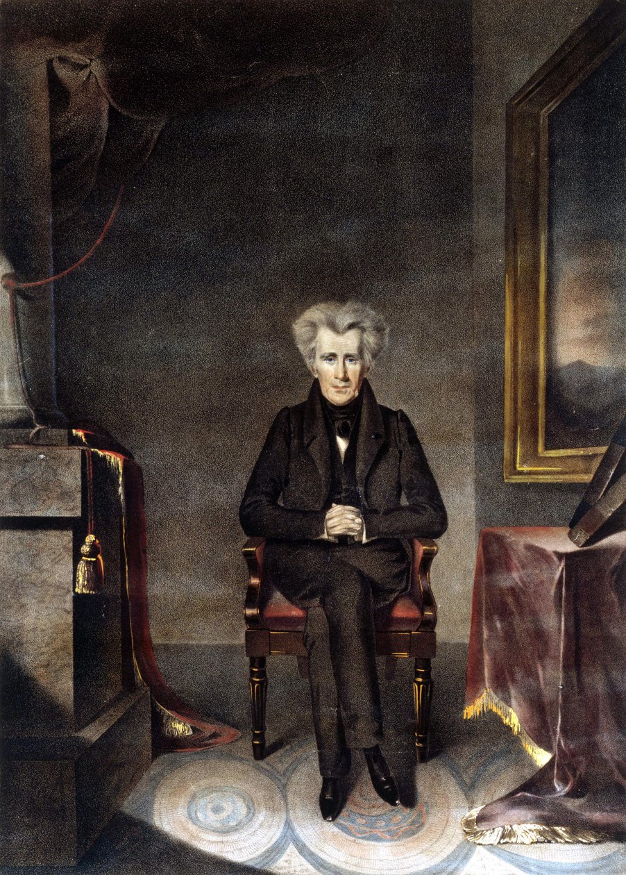 Portret van Andrew Jackson (1767 - 1845) Amerikaanse staatsman door Unknown artist
