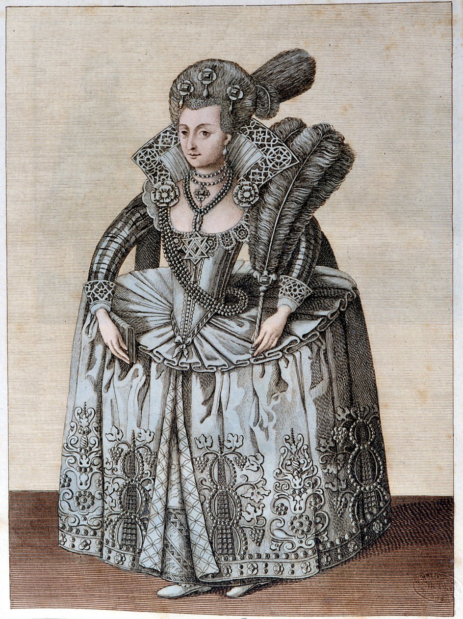 Portret van Anne van Denemarken Koningin van Engeland (Kopenhagen) door Unknown artist