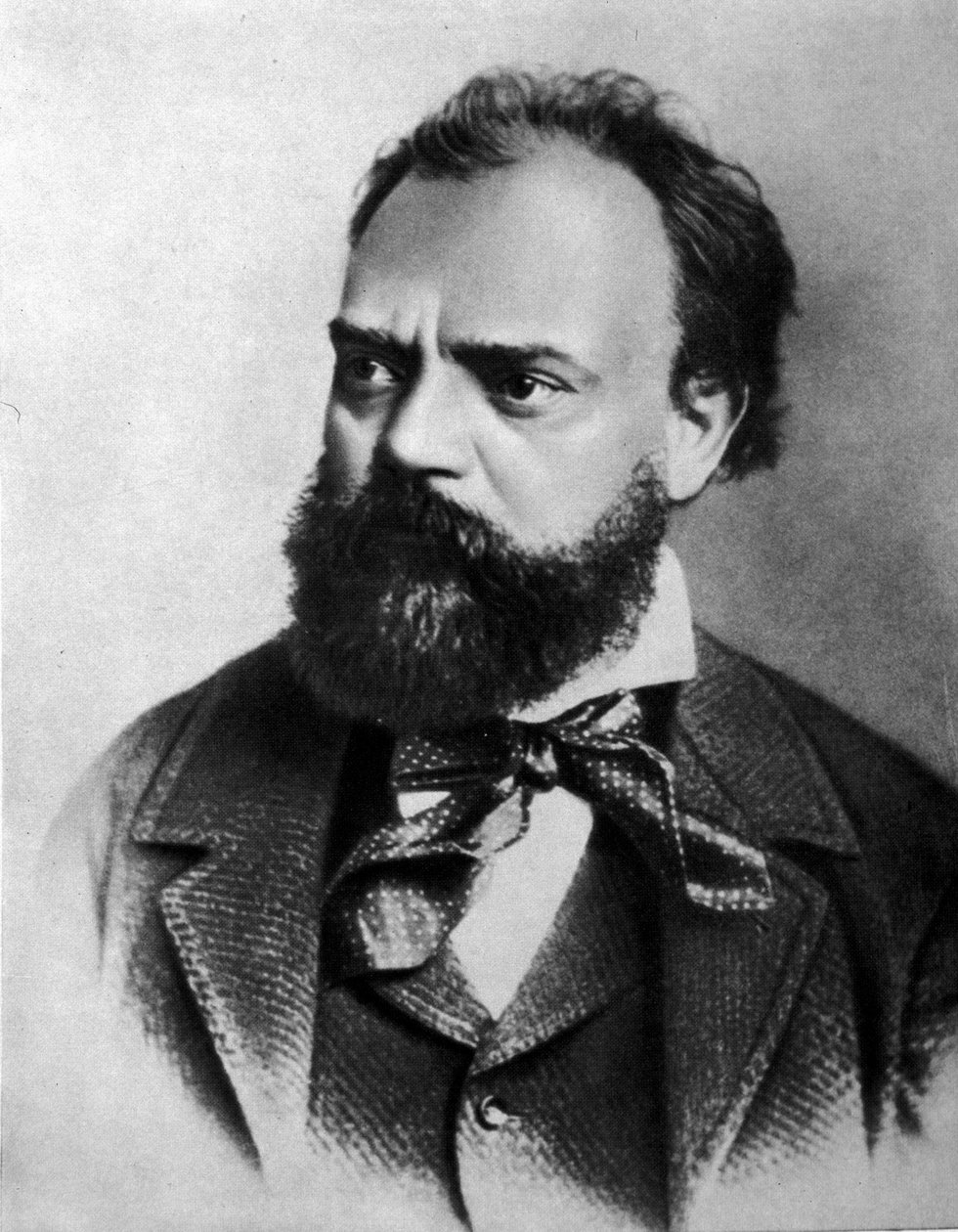Portret van Anton (Antonin) Dvorak (1841 - 1904), Tsjechische componist door Unknown artist