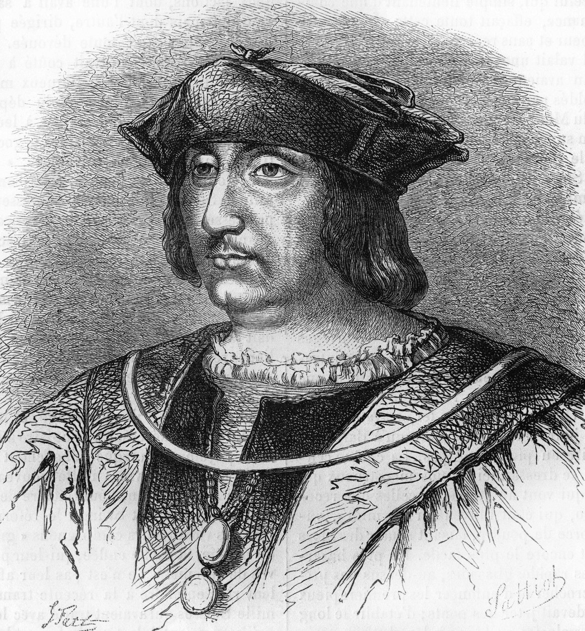 Portret van Arthus de Gouffier (1475-1519), heer van Boissy, leermeester van koning Frans I. Gravure uit de 19e eeuw. door Unknown artist