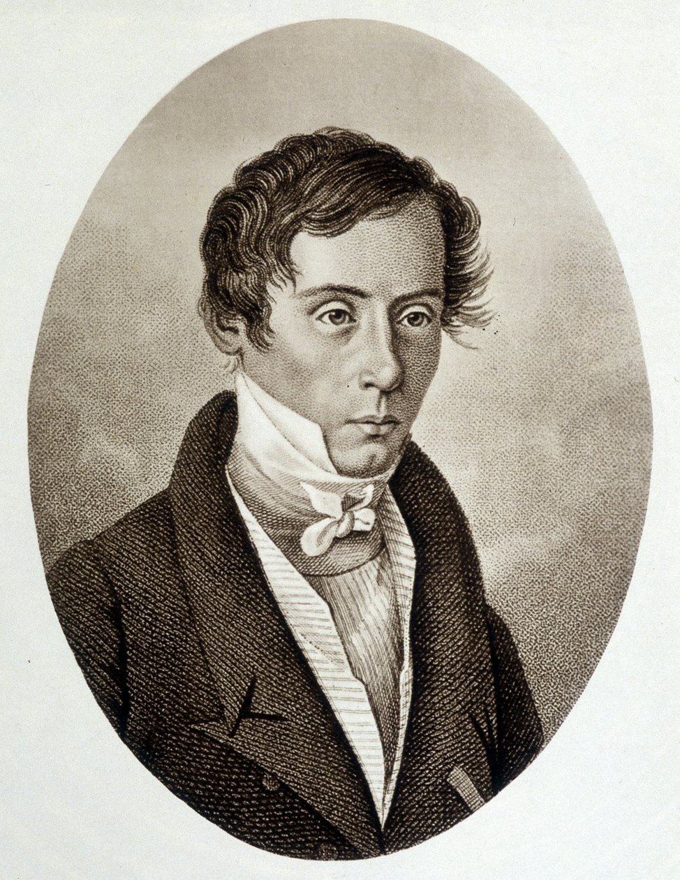 Portret van Augustin Fresnel (1788-1827), Franse natuurkundige. door Unknown artist