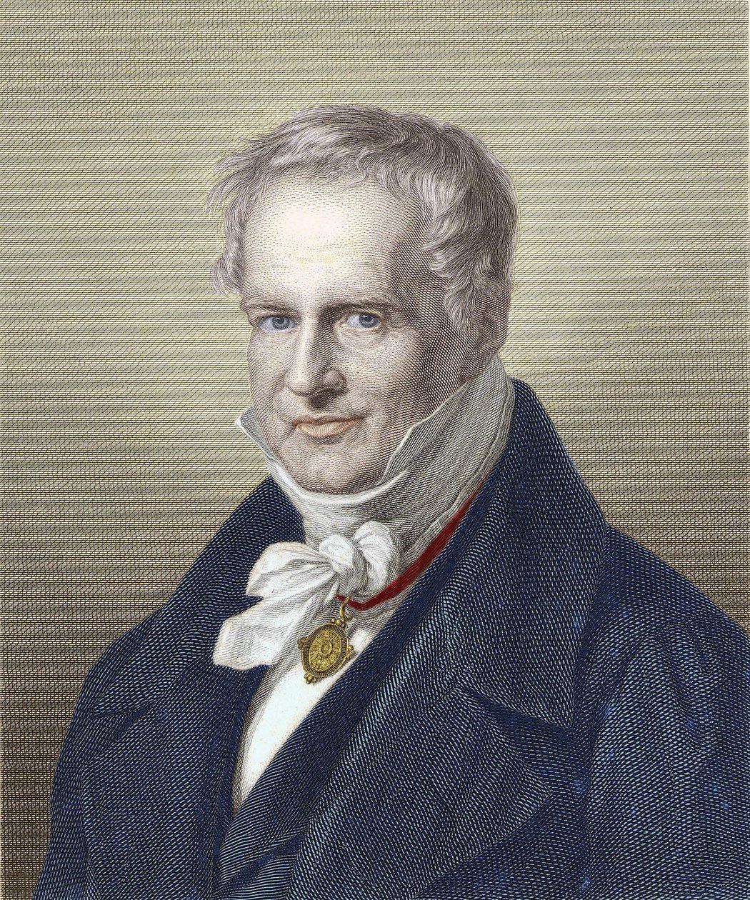 Portret van Baron Alexander Von Humboldt door Unknown artist