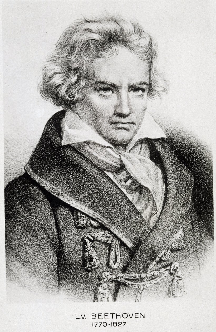 Portret van Beethoven (1770 - 1827) door Unknown artist