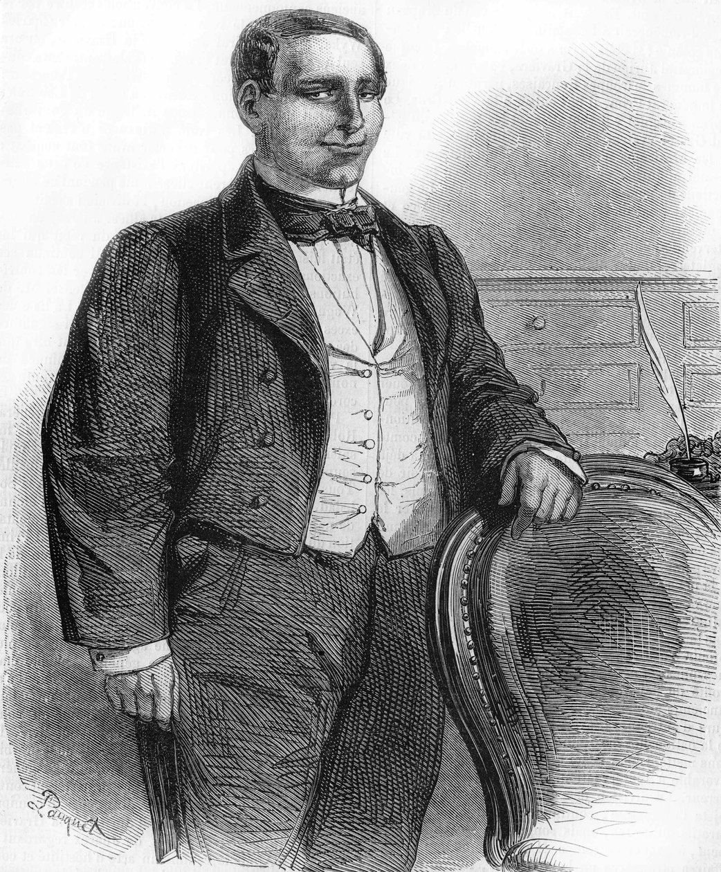 Portret van Benito Pablo Juárez. Mexicaanse politicus van Indiaanse afkomst (1806-1872). President van de Mexicaanse Republiek in 1858. door Unknown artist
