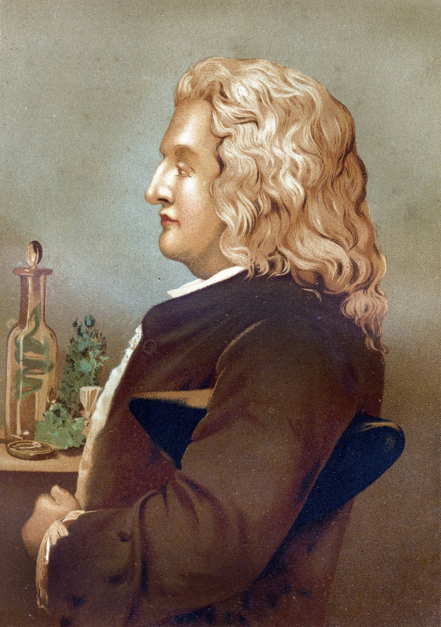 Portret van Bernard de Jussieu (1699-1777), Franse botanicus. Uit 