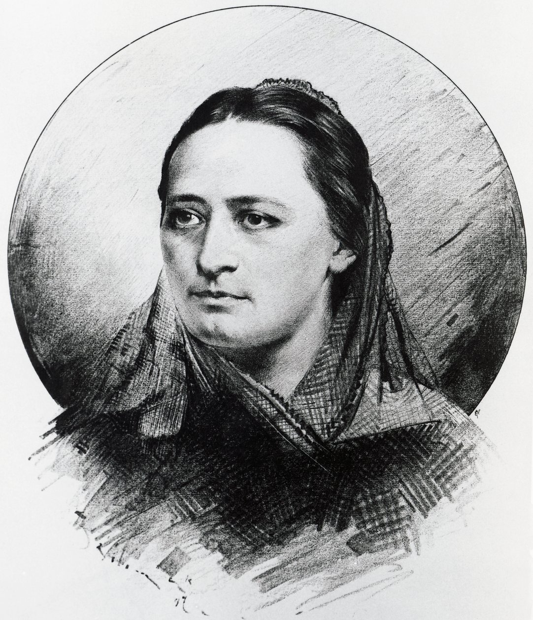 Portret van Bozena Nemcova door Unknown artist