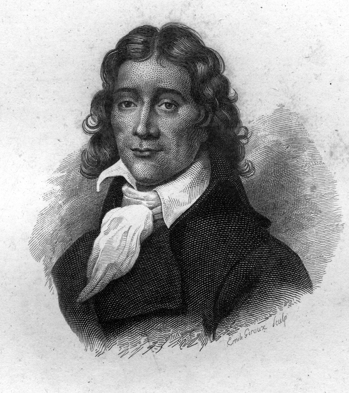 Portret van Camille Desmoulins (1760-1794), Franse publicist en politicus, gravure uit de 19e eeuw door Unknown artist