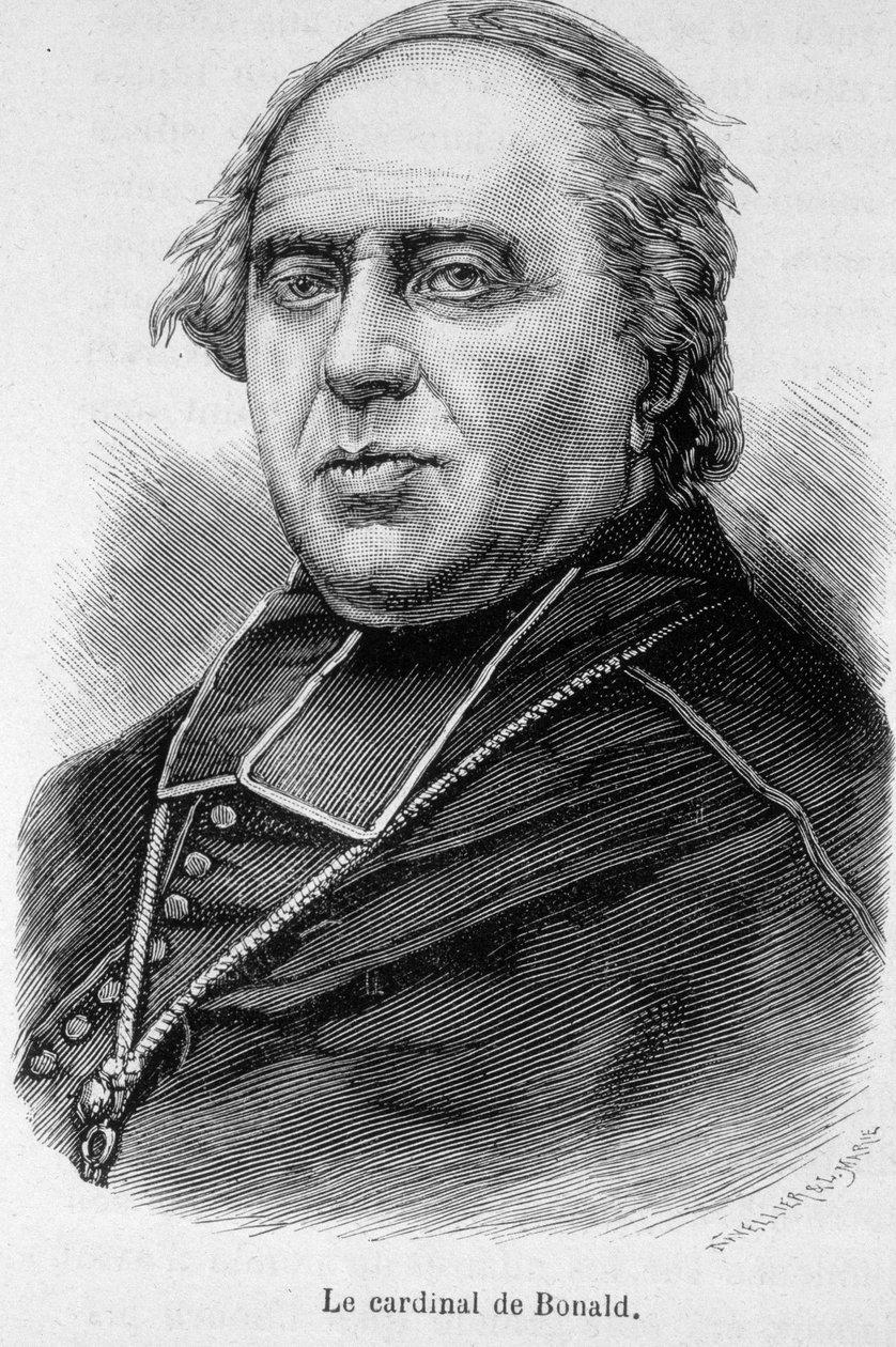 Portret van kardinaal Bonald door Unknown artist