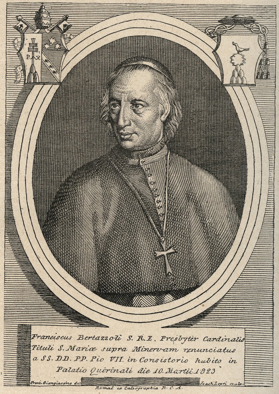 Portret van kardinaal Francesco Bertazzoli (1754-1830) door Unknown artist