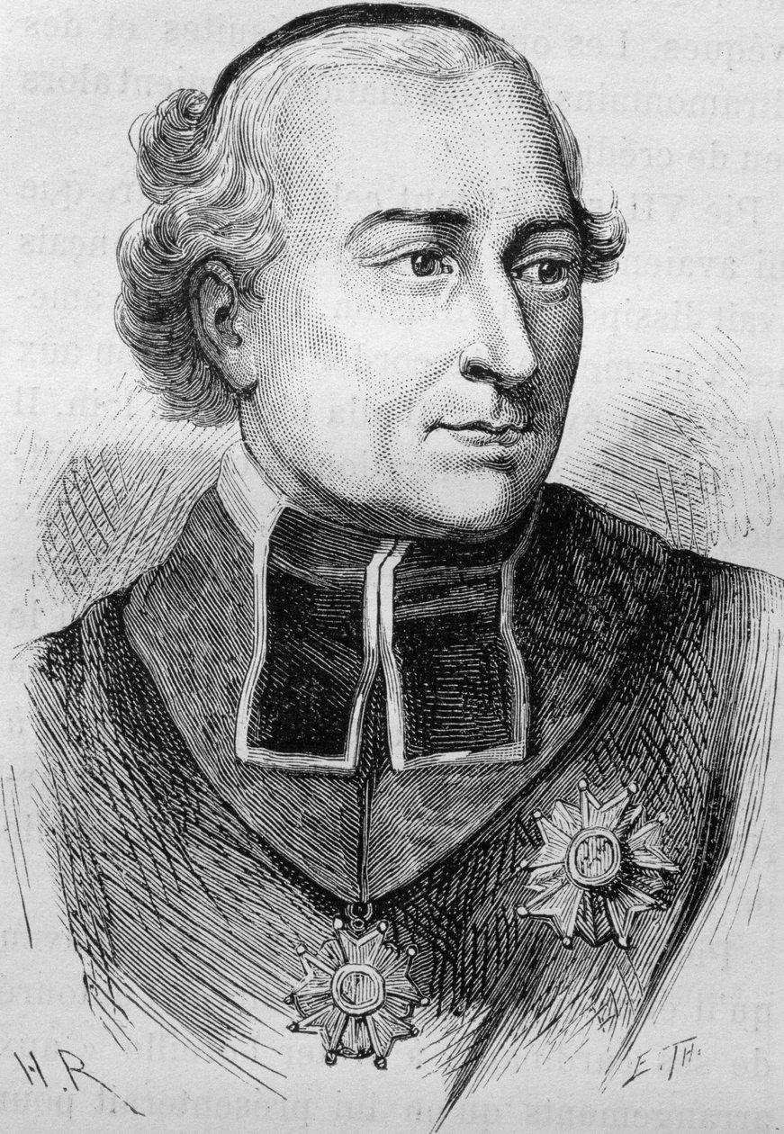 Portret van kardinaal Joseph Fesch (1763 - 1839). Gravure uit het einde van de 19e eeuw in “Histoire de France” door H. Martin. door Unknown artist