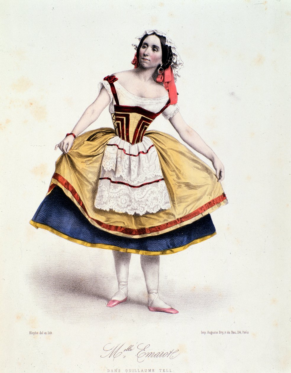 Portret van Celestine Emarot in Guillaume Tell, ballet door Gioacchino Rossini, ca. 1858 door Unknown artist