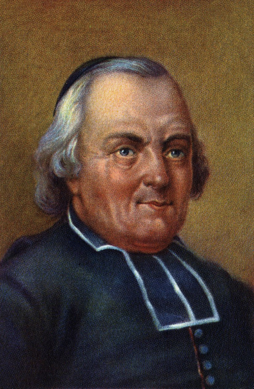 Portret van Charles, Abbe van de Epee Frans pedagoog. door Unknown Artist