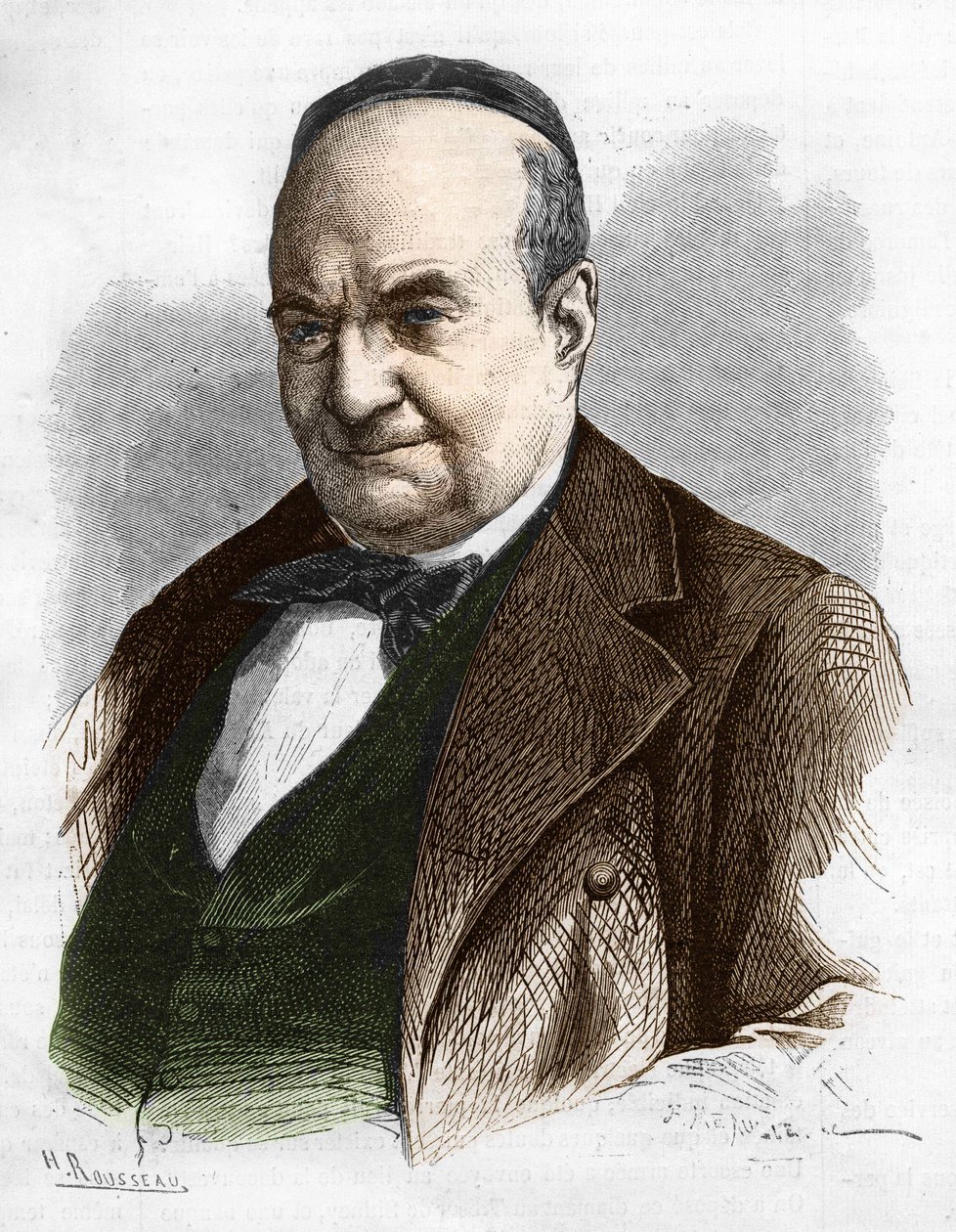 Portret van Charles Augustin Sainte Beuve (1804 - 1869), schrijver, journalist en literair criticus. door Unknown artist