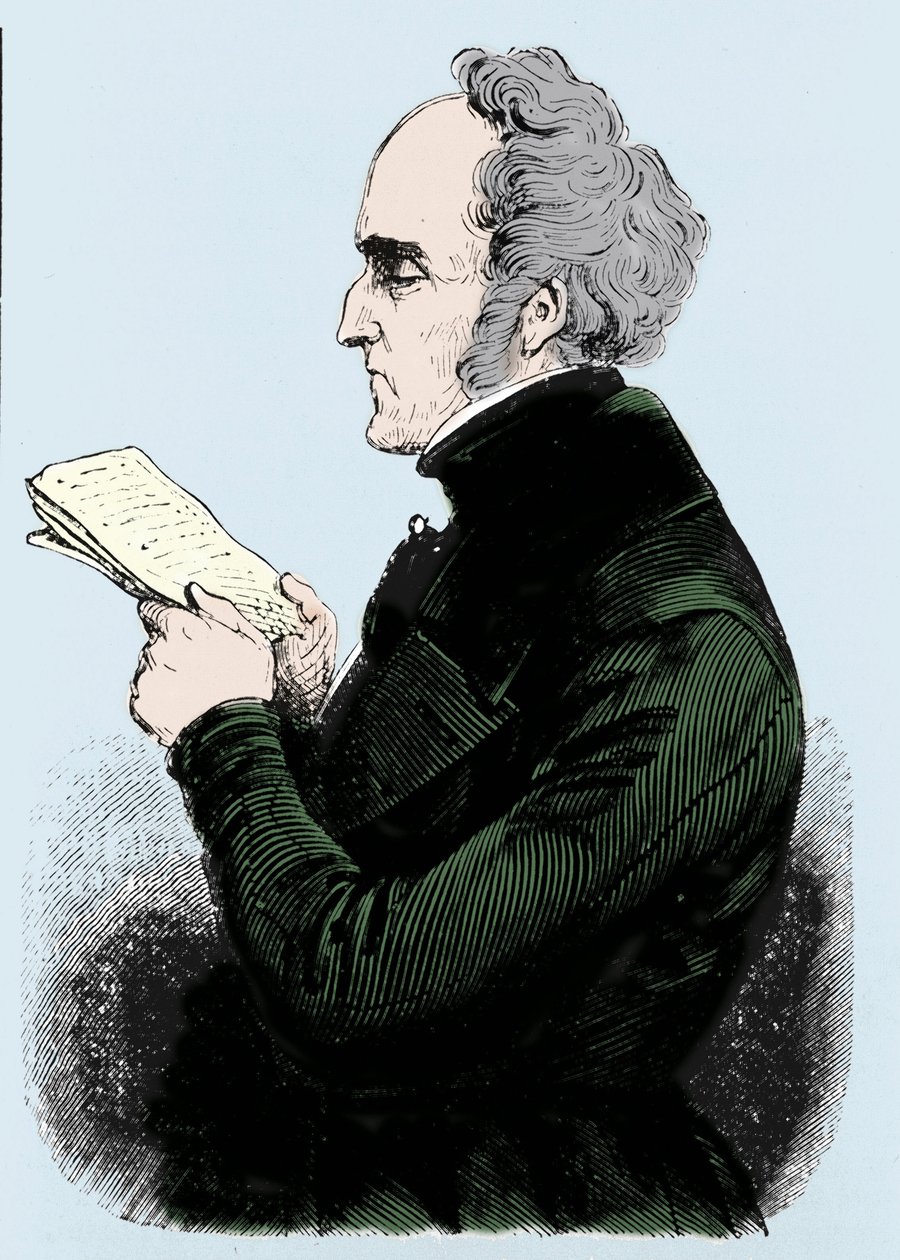 Portret van Charles Fourier, Franse socialistische theoreticus door Unknown artist