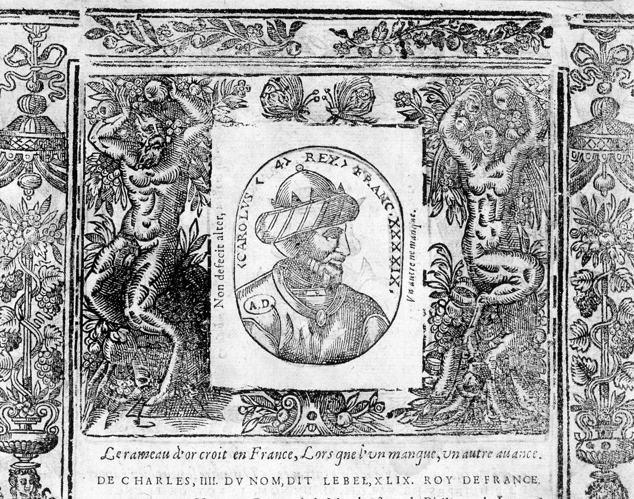 Portret van Karel IV Le Bel, Koning van Frankrijk van 1322 tot 1328 door Unknown artist