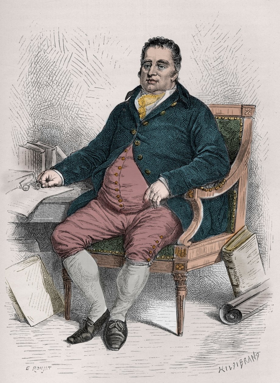 Portret van Charles James Fox (1749-1806), Brits politicus - Gravure in 