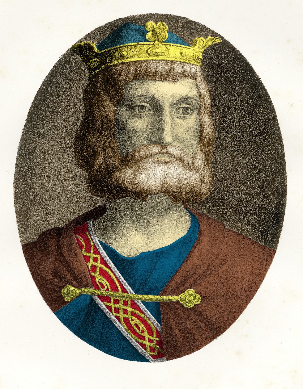 Portret van Karel Martel (688-741) door Unknown artist