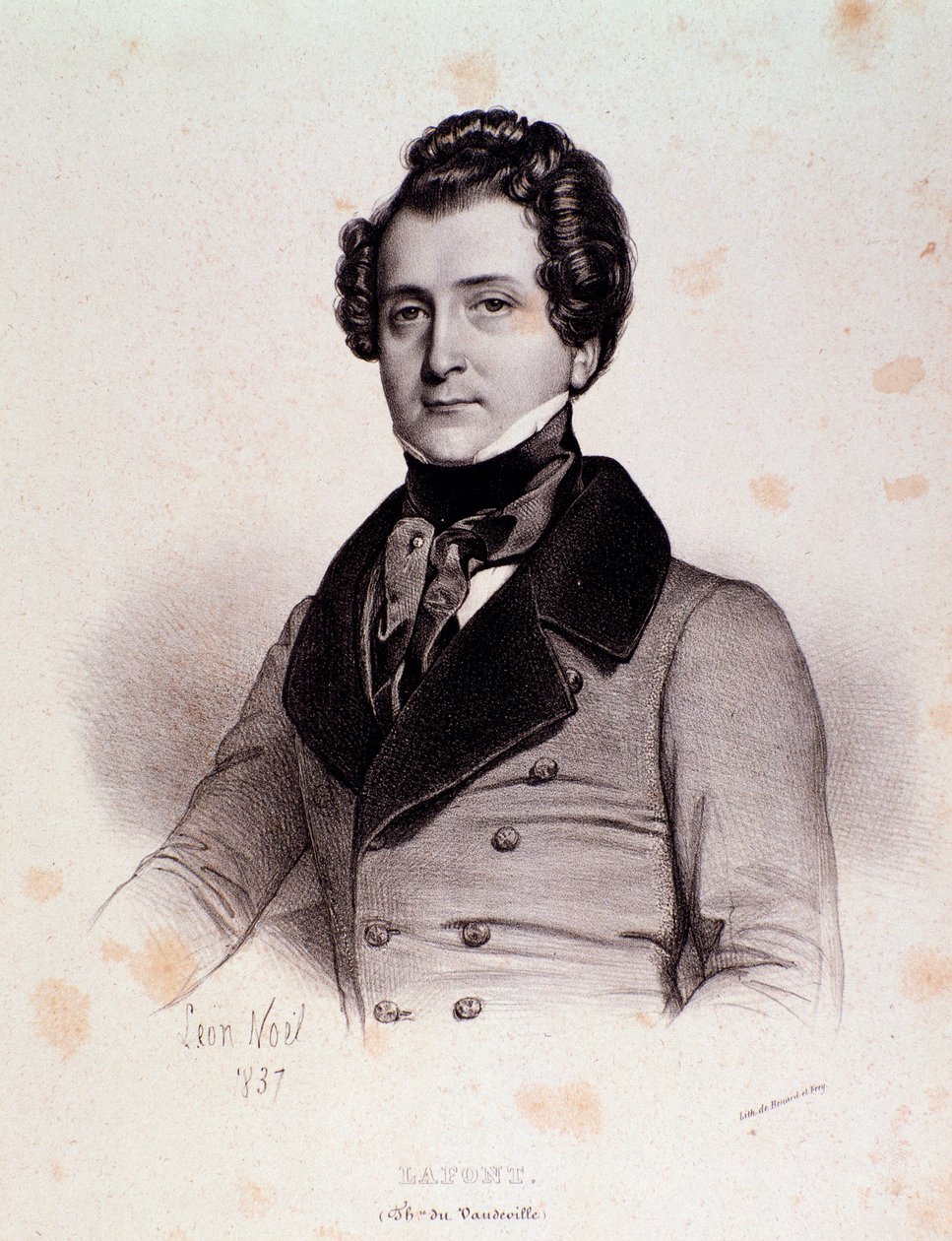 Portret van Charles Philippe Lafont door Unknown artist
