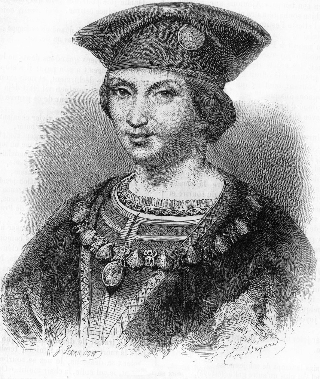 Portret van Karel VIII koning van Frankrijk (1470-1498). door Unknown artist