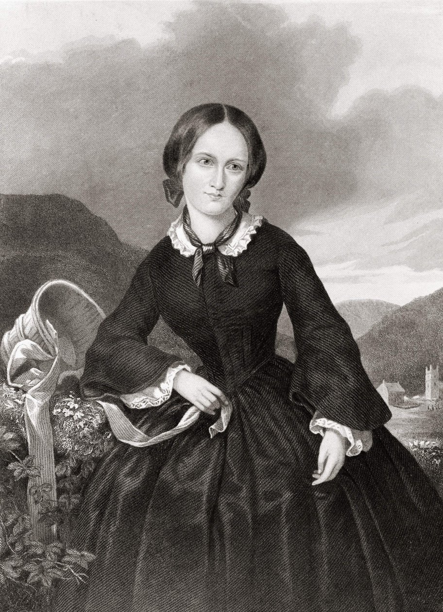 Portret van Charlotte Bronte (1816 - 1855), dichter en romanschrijver door Unknown artist