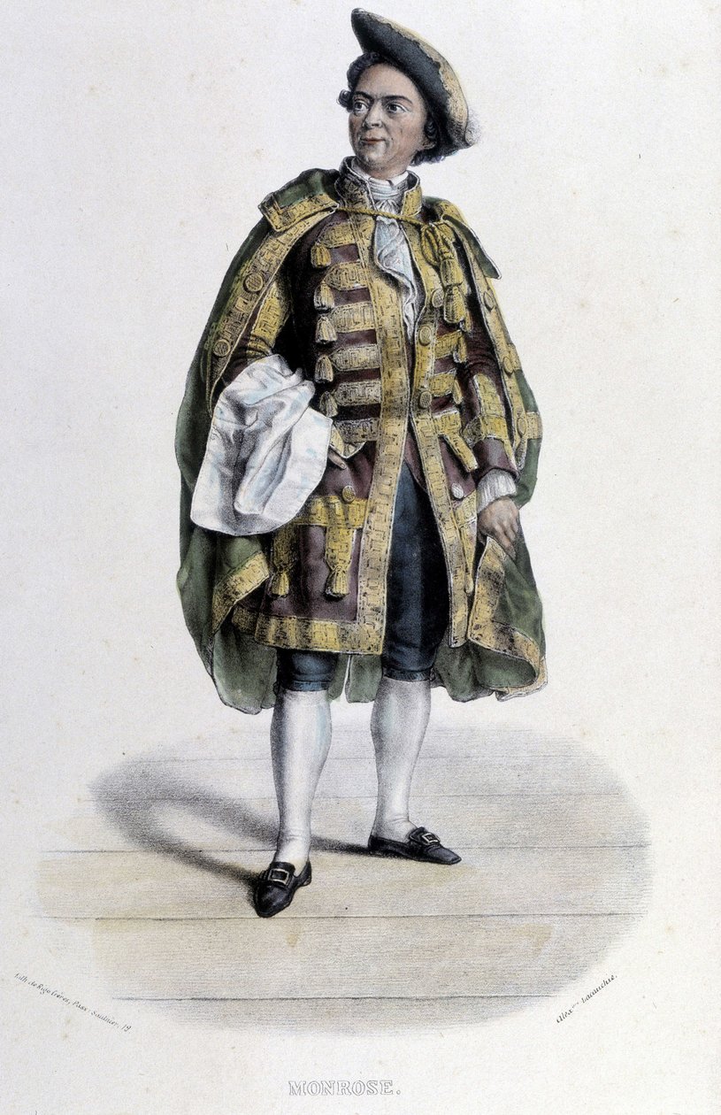 Portret van Claude Louis Seraphin Barizain (of Barisain), genaamd Monrose door Unknown artist