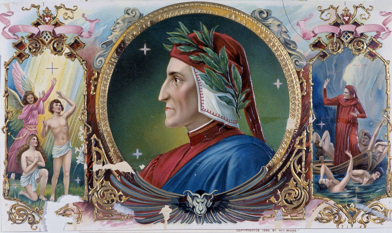 Portret van Dante door Unknown artist