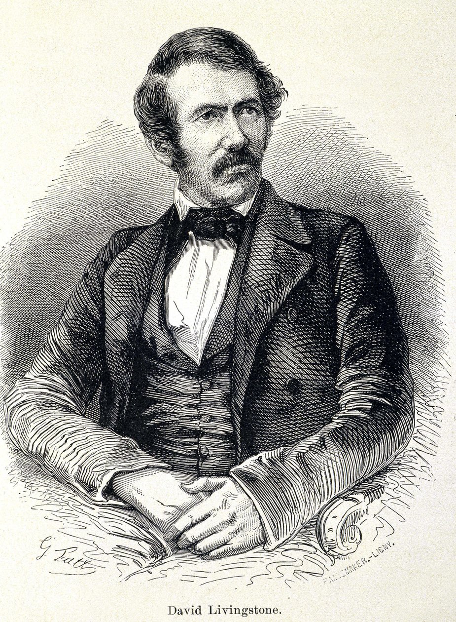 Portret van David Livingstone, Schotse missionaris (1813-1873) door Unknown artist