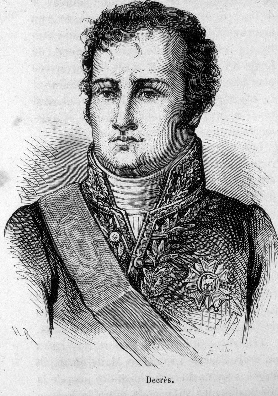 Portret van Denis Decres (1761-1820) Franse zeeman door Unknown artist