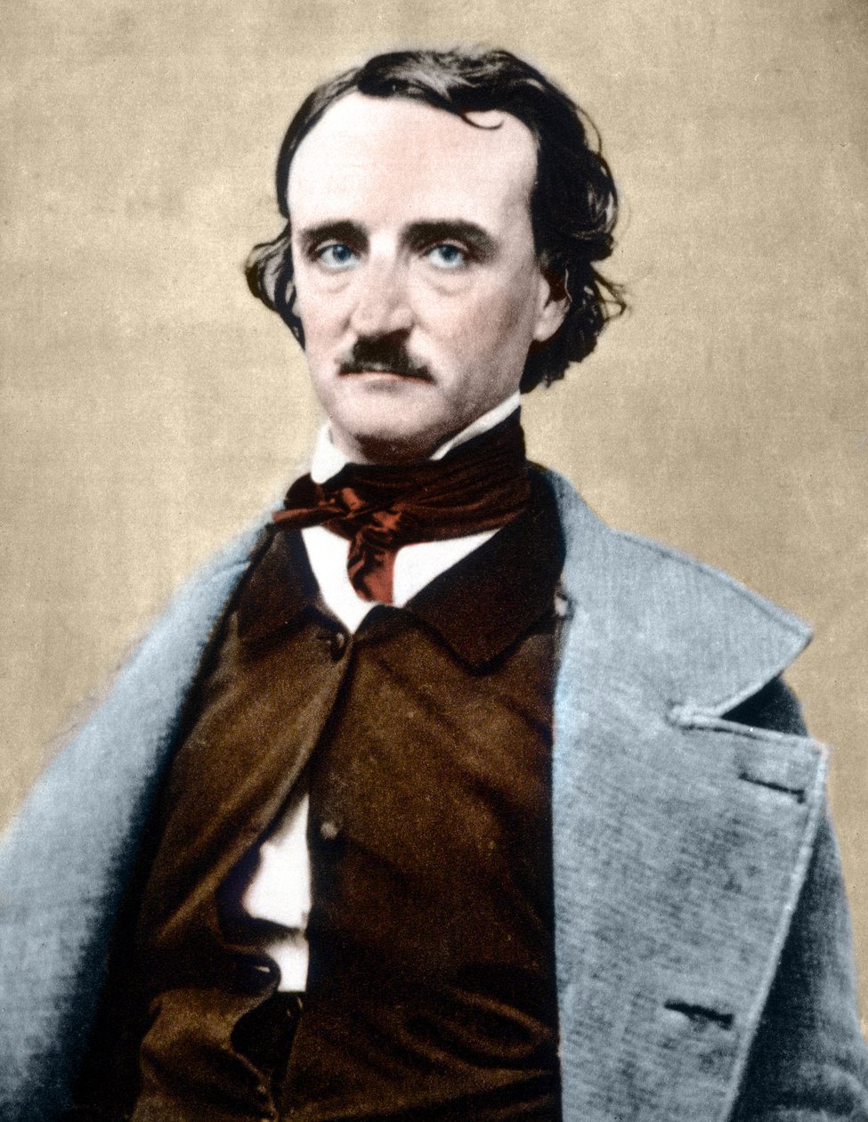 Portret van Edgar Allan Poe (1809-1849), Amerikaanse schrijver door Unknown artist