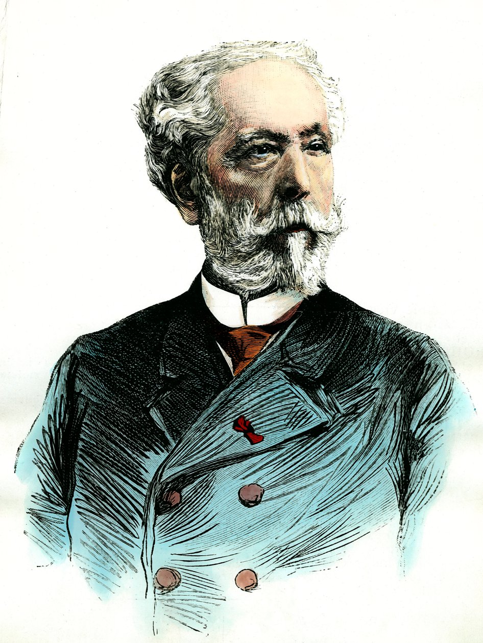 Portret van Edouard Lalo (1823-1892), Franse componist door Unknown artist