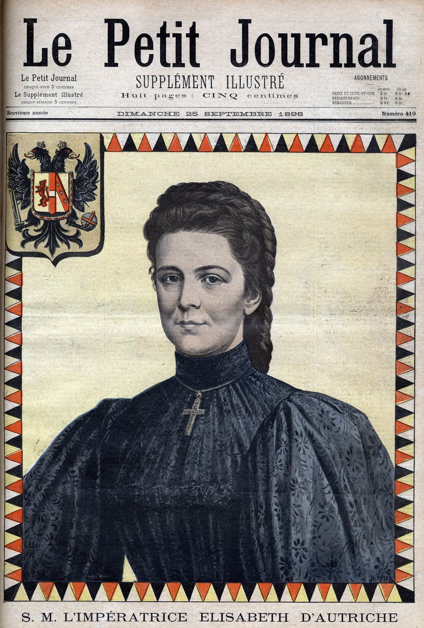 Portret van Elisabeth van Oostenrijk (Sissi) - in 