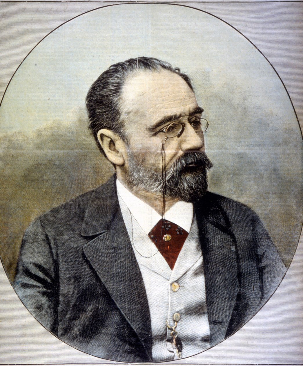 Portret van Emile Zola door Unknown artist