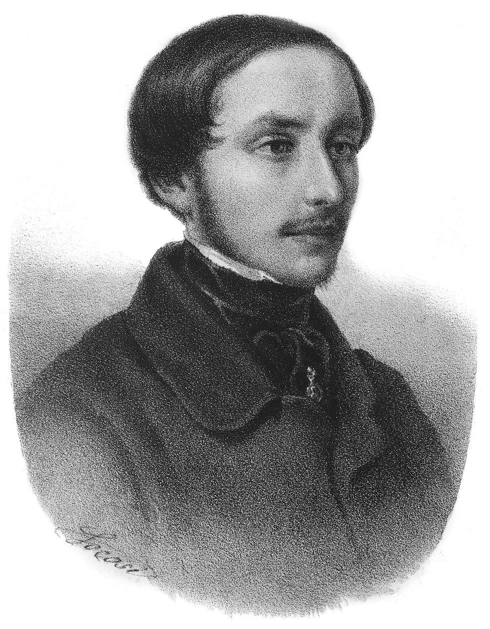 Portret van Emilio Dandolo (1830 - 1859) figuur in de Italiaanse Risorgimento - gravure door Unknown artist
