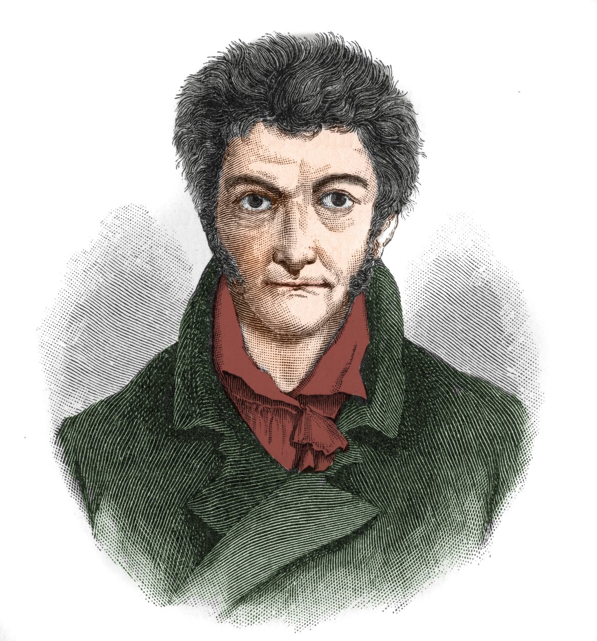 Portret van Ernst Theodor Wilhelm Hoffmann (1776-1822), Duitse romantische schrijver. door Unknown artist