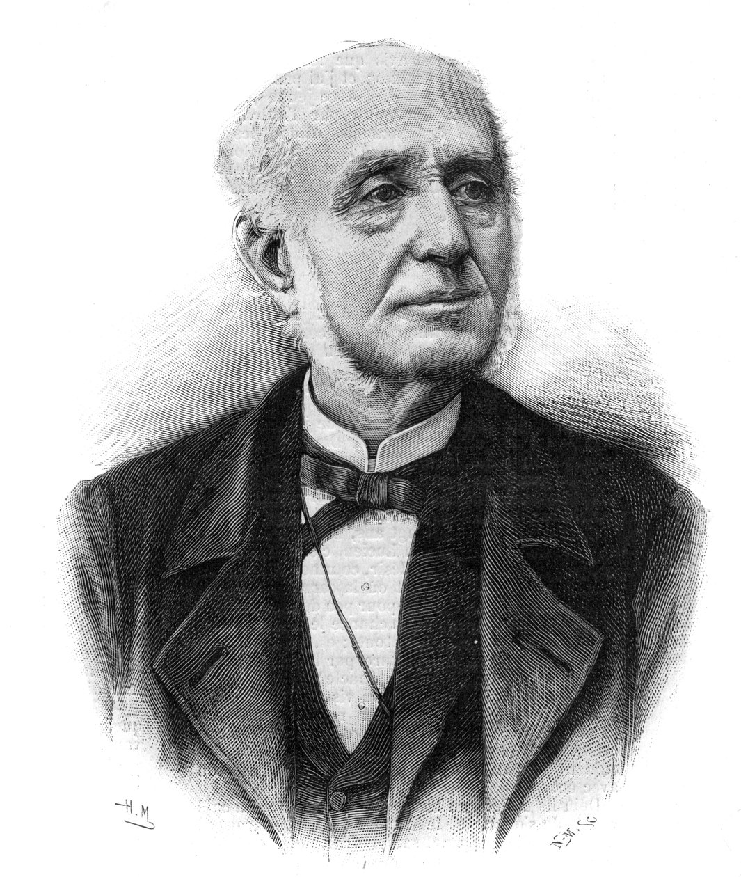 Portret van Etienne Arago (1802-1892) toneelschrijver, politicus, burgemeester van Parijs door Unknown artist