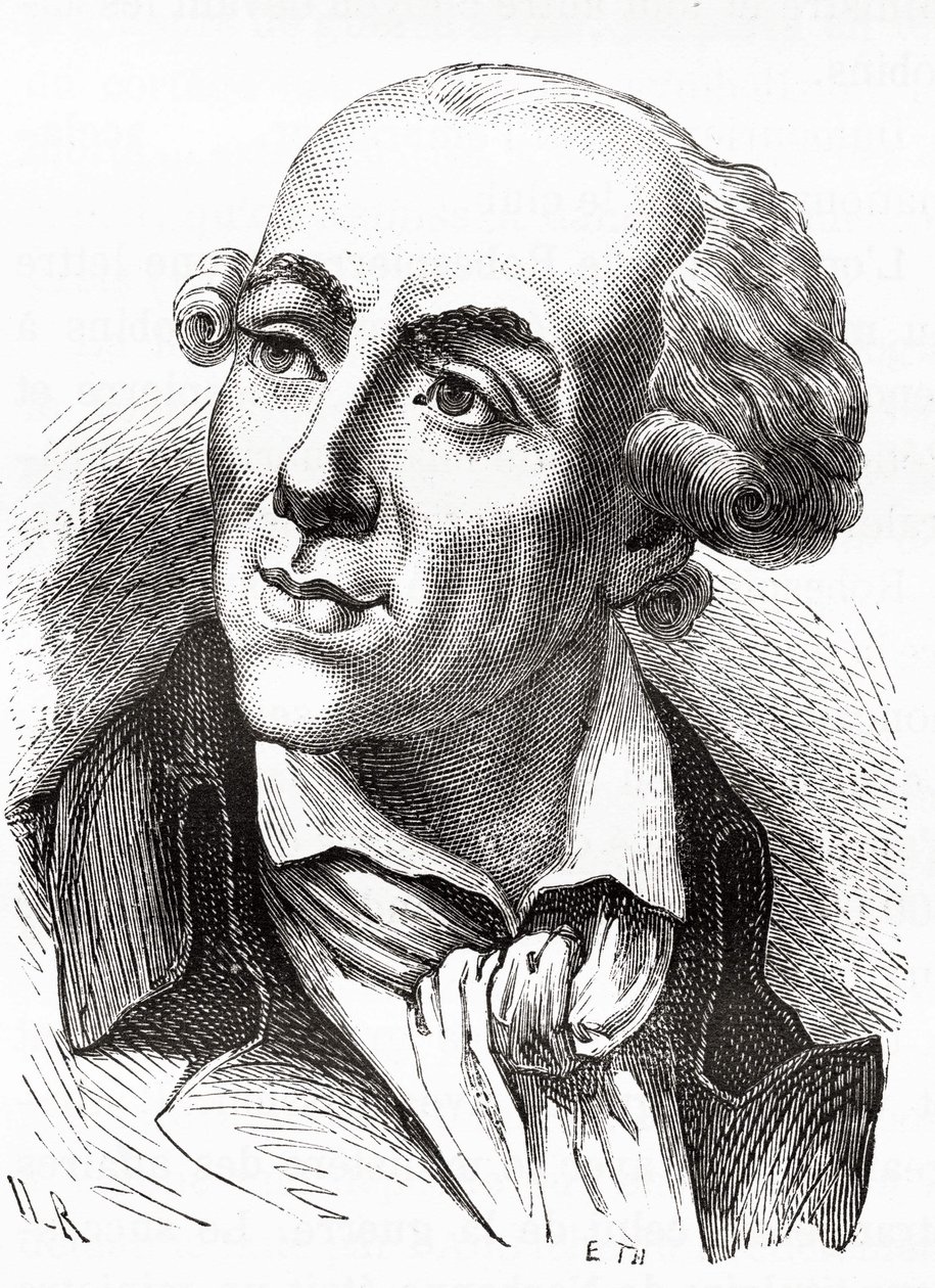 Portret van Etienne Clavière (1768 - 1793), Minister van Financiën in de Girondijnse regering (maart 1792) - in Histoire de France door Henri Martin door Unknown artist
