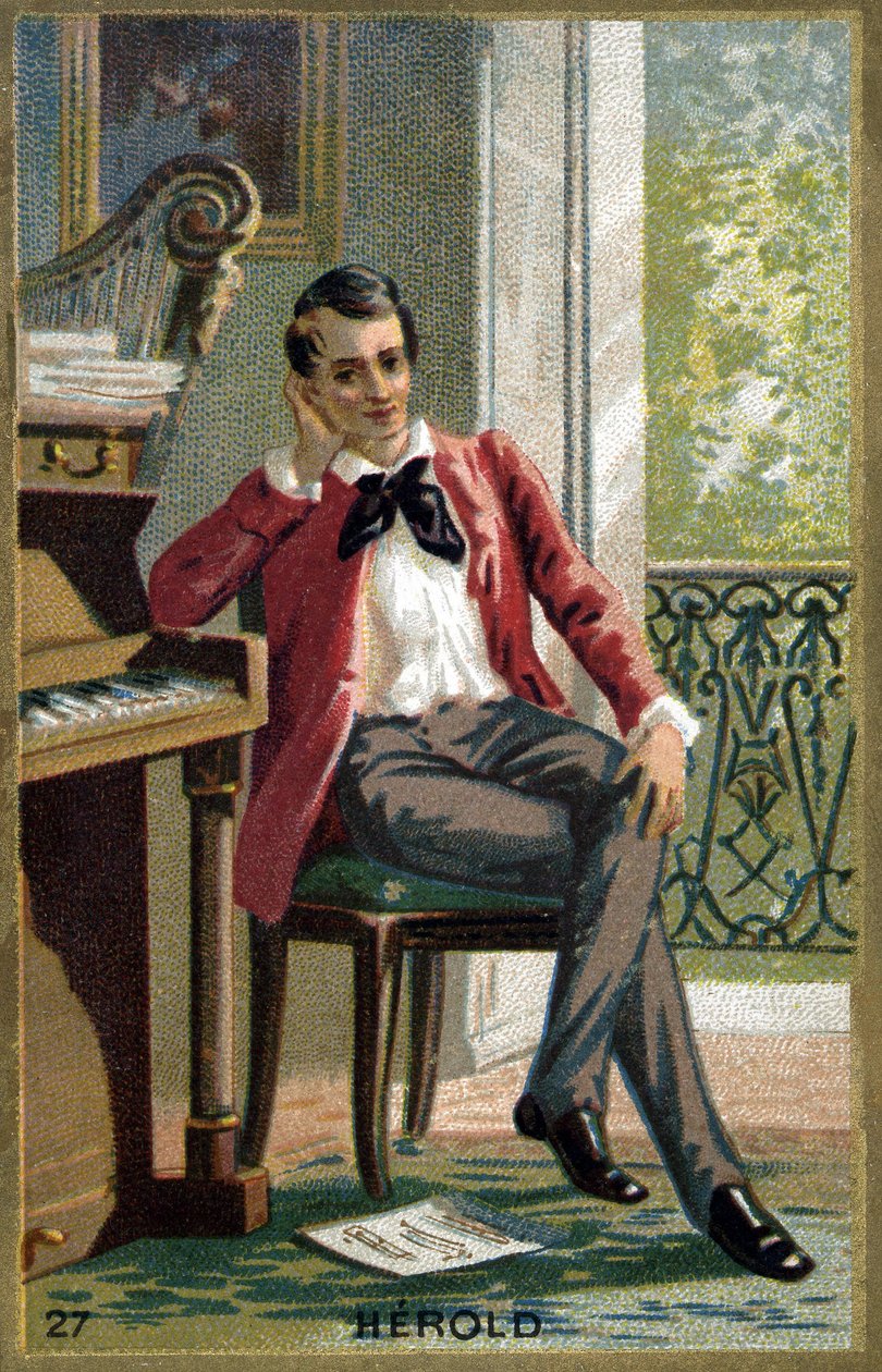 Portret van Ferdinand Hérold (1791 - 1833), Franse componist door Unknown artist