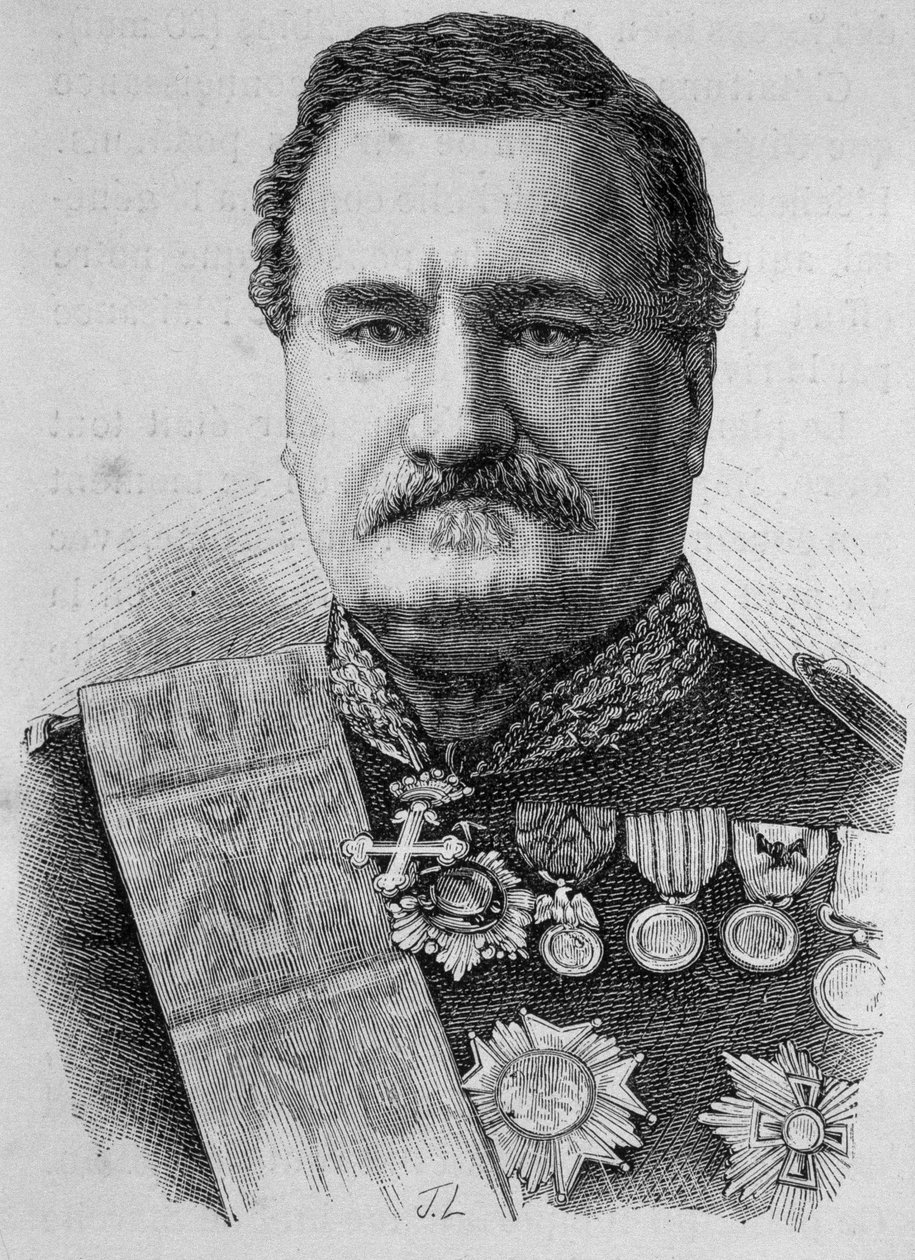 Portret van Forey, maarschalk van Frankrijk (1804 - 1872) door Unknown artist