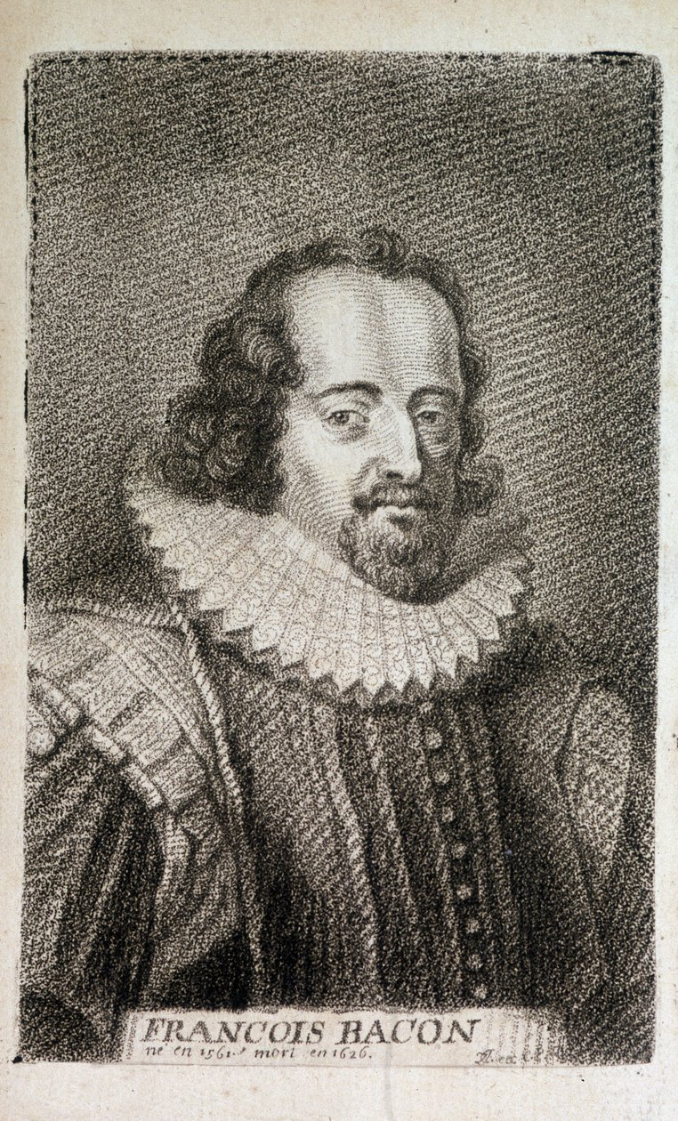 Portret van Francis Bacon (1561-1626), Engelse filosoof. n.d. ca. 1600 door Unknown artist