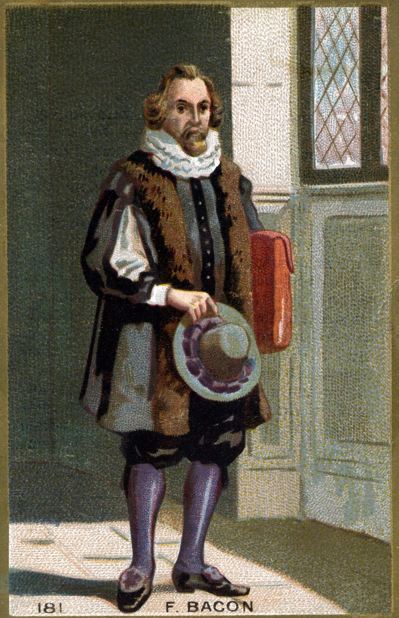 Portret van Francis Bacon Baron Verulam (1561 - 1626) staatsman en Engelse filosoof door Unknown artist