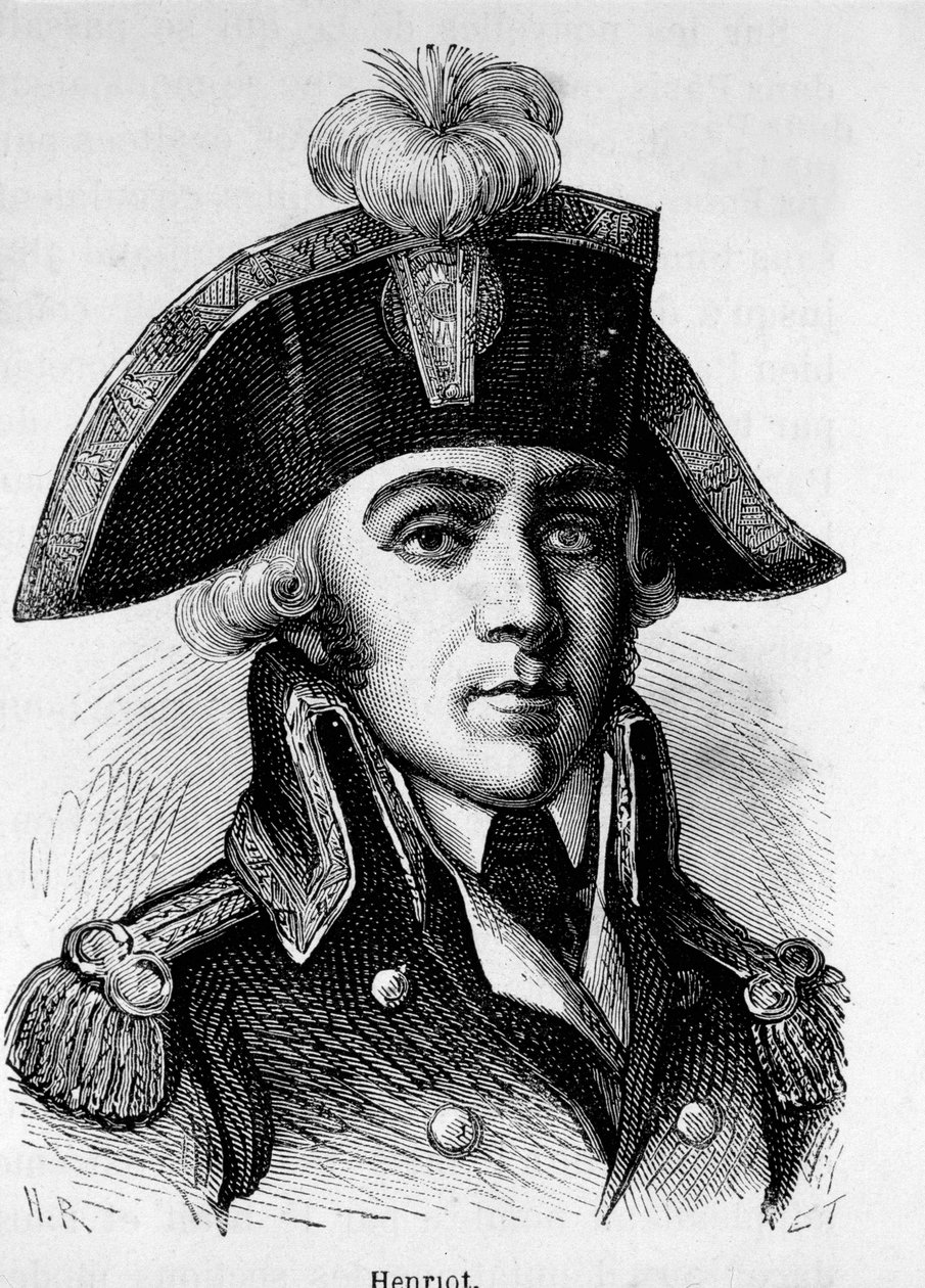 Portret van Francois Hanriot (1761-1794), Franse revolutionair door Unknown artist