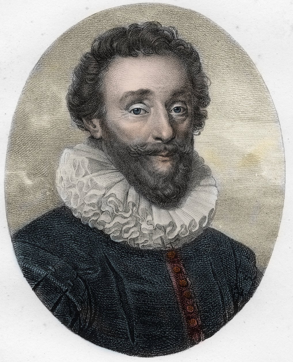 Portret van Francois de Malherbe (1555-1628), Engelse dichter, criticus en vertaler door Unknown artist