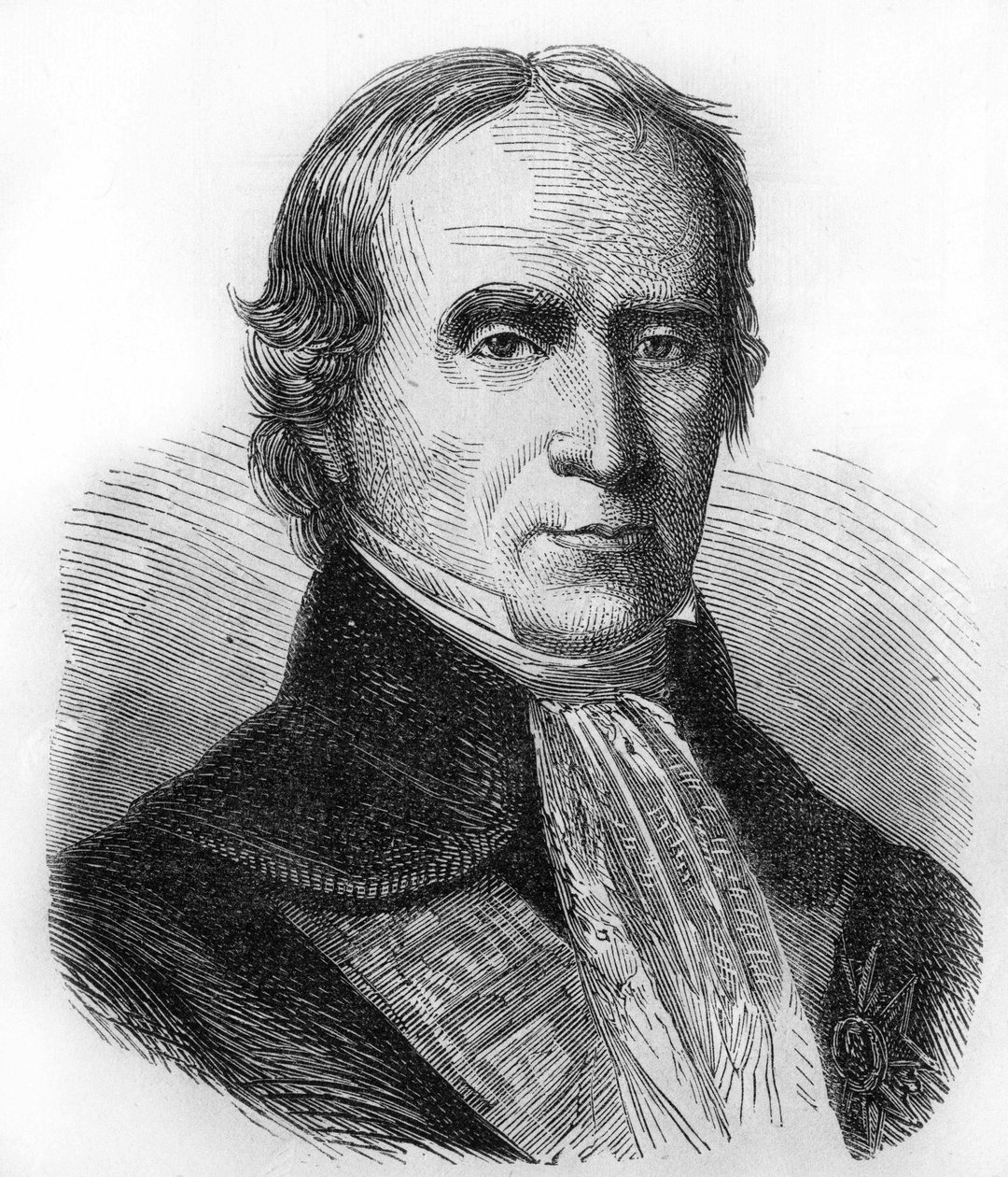 Portret van François Barbé Marbois. 1745-1837. Consul in de Verenigde Staten en vervolgens intendant in Santo Domingo. Gravure uit 1866 door Unknown artist