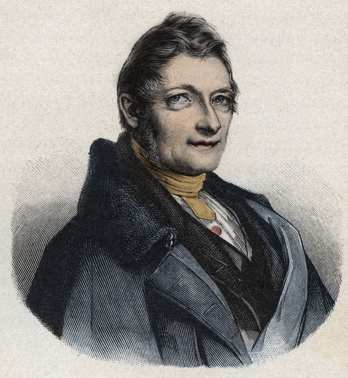 Portret van Franz Xaver Gabelsberger, Engelse uitvinder door Unknown artist